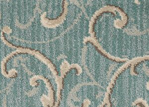 Couristan Royalax Ii® Scroll Stria Green Leaf 8850/0004