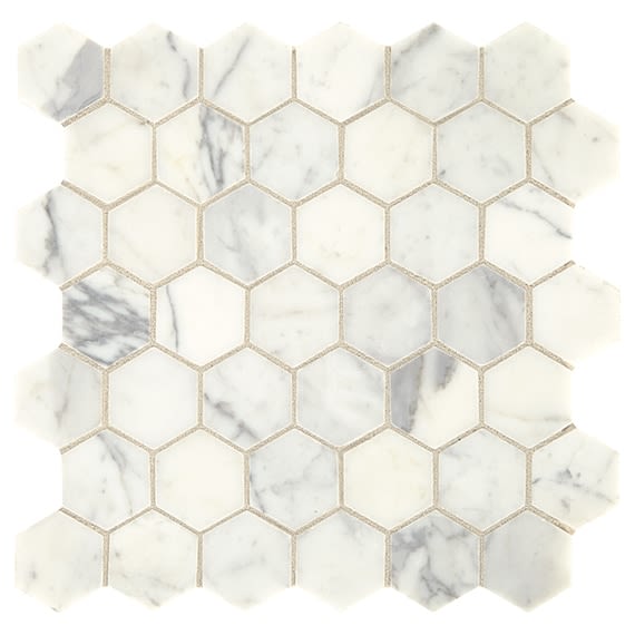 Daltile Marble Statuario M854HEX2SEHN