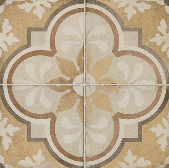 Daltile Quartetto Warm Grande Fiore QU12GRD88MT