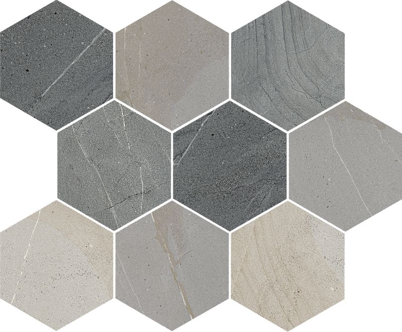 Shop Divinity Florida Tile Mix FTIDIV55M4X4HEX Tile & Stone