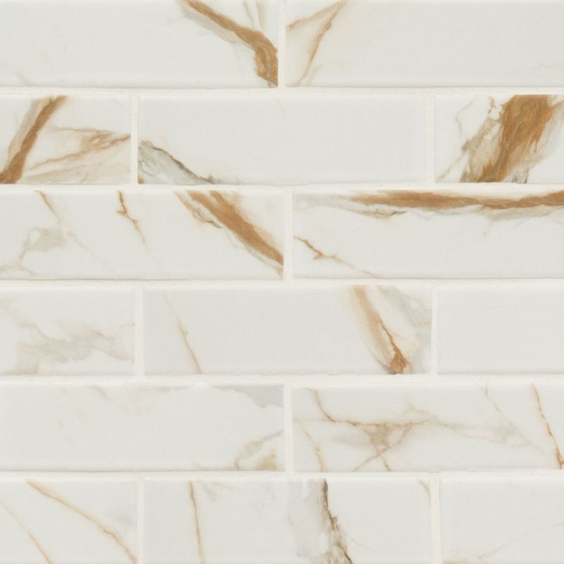 MSI All Wall Tile & Backsplash Tile Subway Tile 3x6 Calacatta Gold