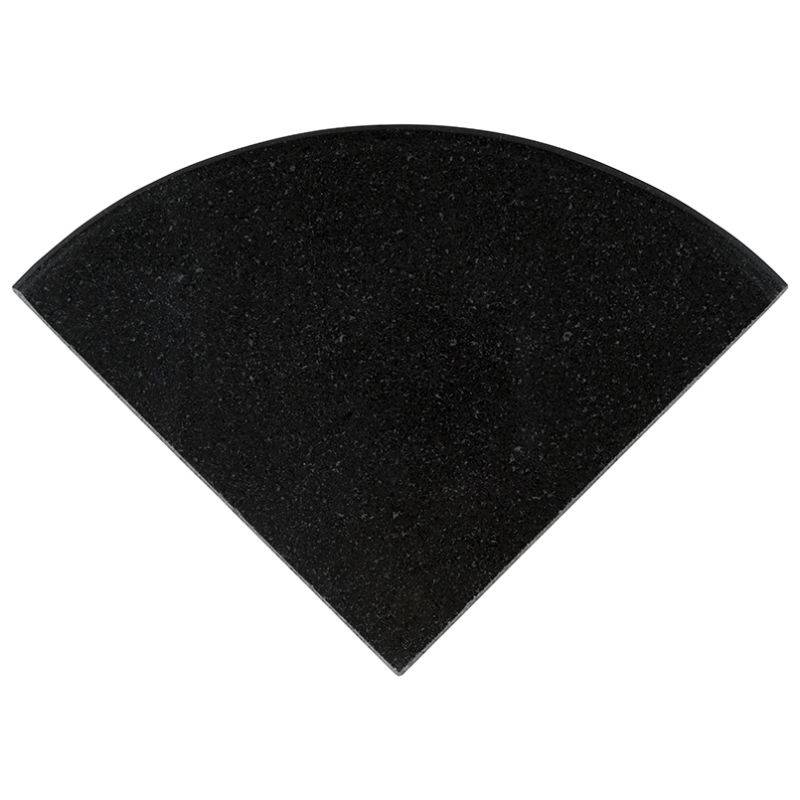 MSI Trim & Accessory Pieces 9" Radius Cornershelf Polished Premium Black Granite