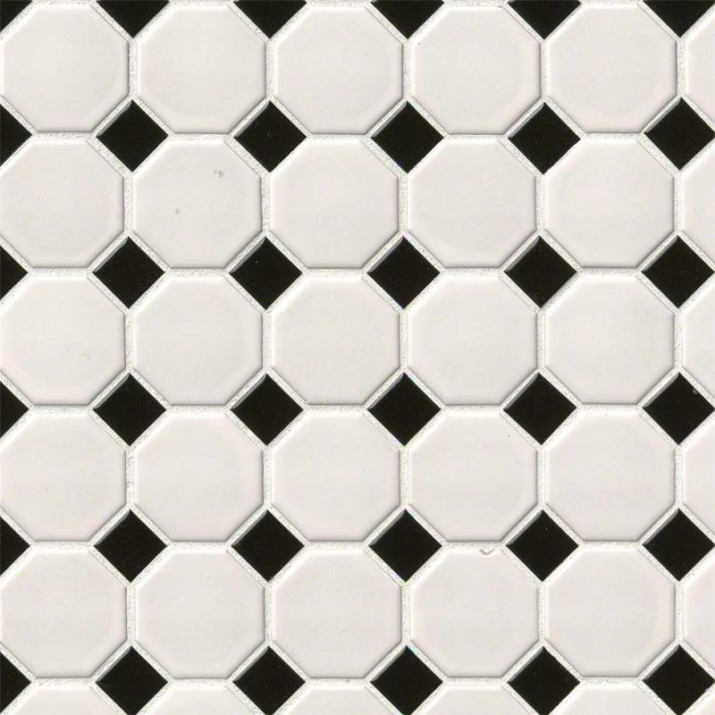 MSI Domino Octagon Tile White And Black