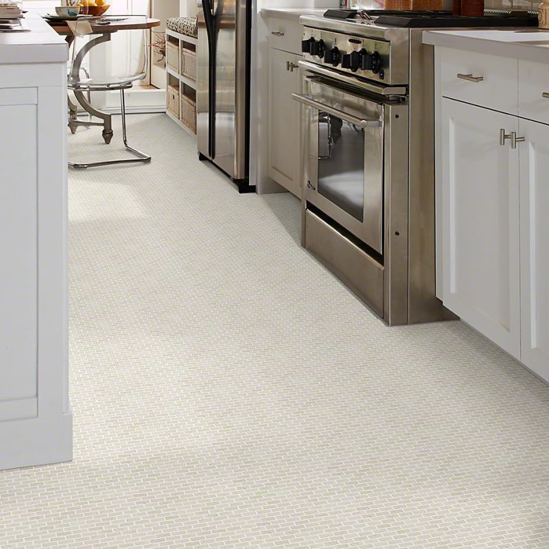 Shaw Floors Ceramic Solutions Chateau Mini Brick Mosaic Crema Marfil
