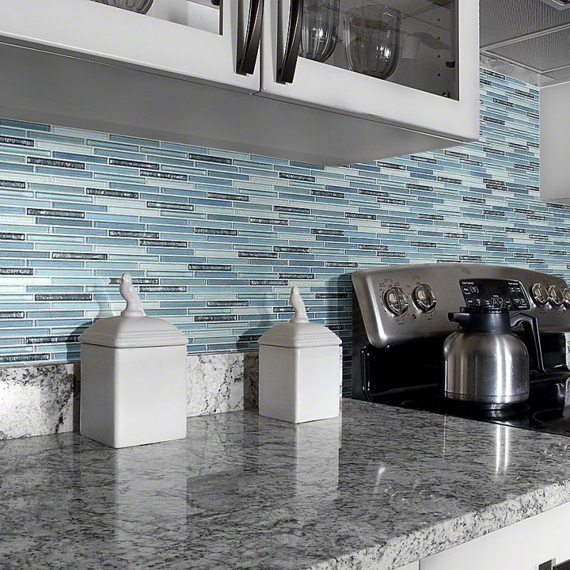 Shaw Floors Ceramic Solutions Molten Linear Glass Santorini