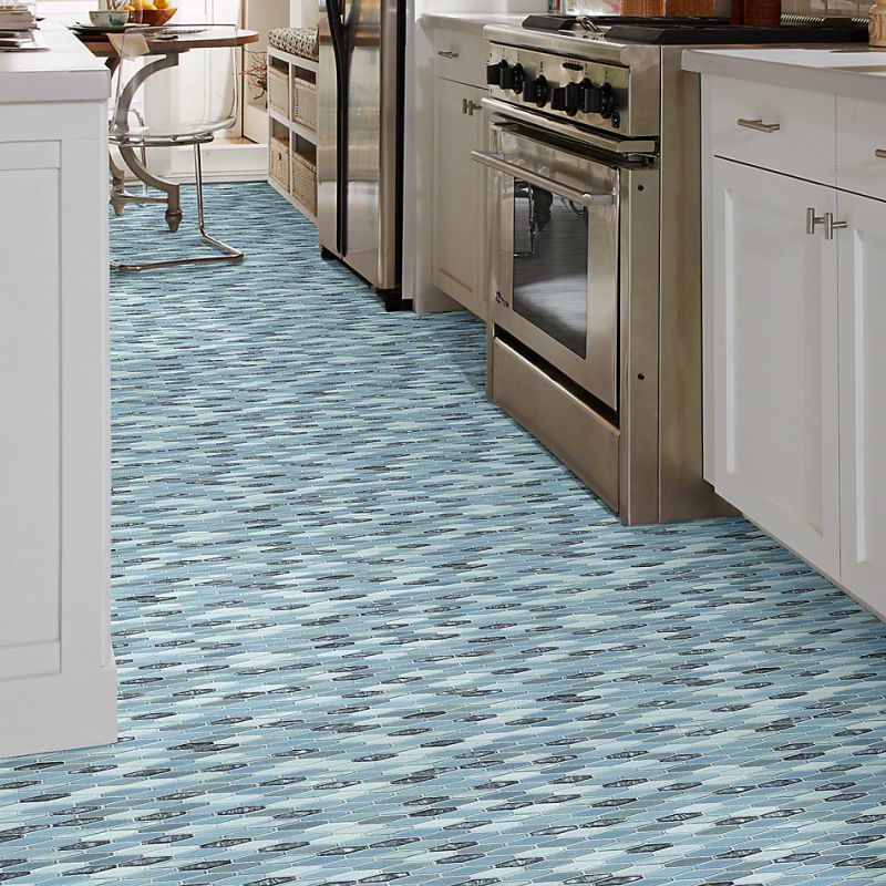 Shaw Floors Ceramic Solutions Molten Stretch Hexagon Glass Santorini