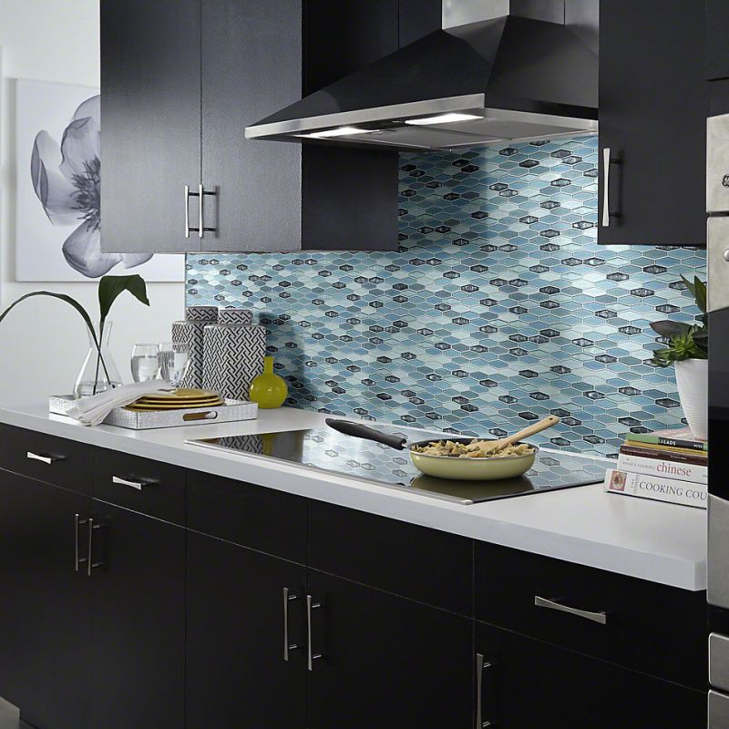 Shaw Floors Ceramic Solutions Molten Stretch Hexagon Glass Santorini