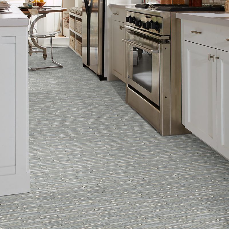 Shaw Floors Ceramic Solutions Molten Linear Glass Pewter