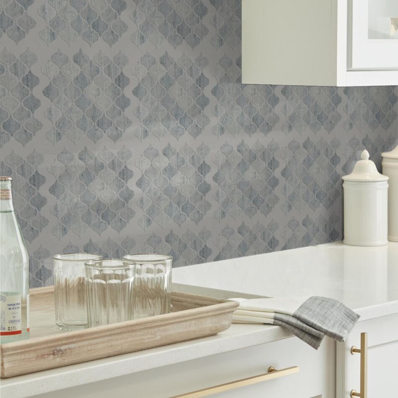 Shaw Floors Ceramic Solutions Chateau Lantern Mosaic Blue Grigio