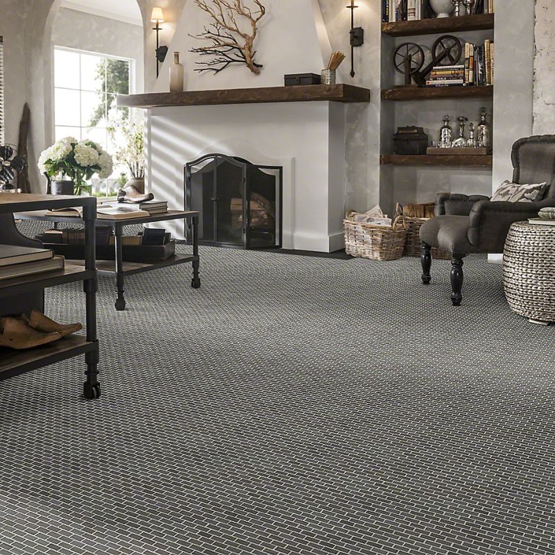 Shaw Floors Ceramic Solutions Chateau Mini Brick Mosaic Urban Grey