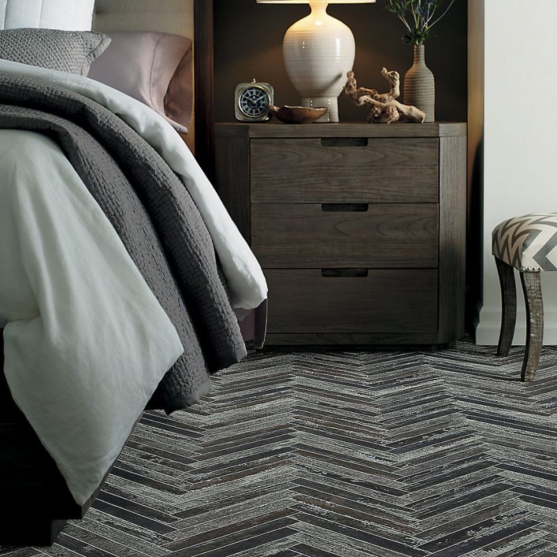 Shaw Floors Ceramic Solutions Fusion Herringbone Mosaic Lithium