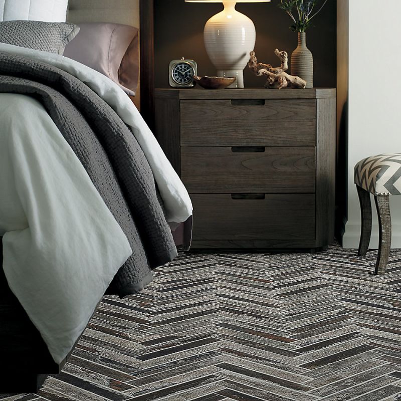 Shaw Floors Ceramic Solutions Fusion Herringbone Mosaic Copper