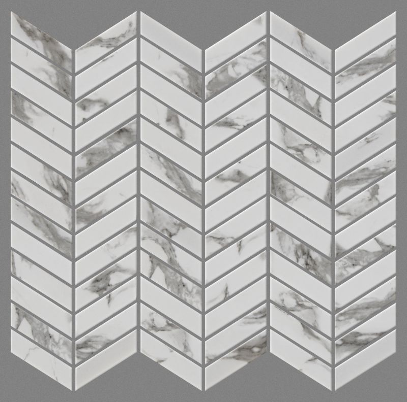 Shaw Floors Ceramic Solutions Gala Chevron Platinum