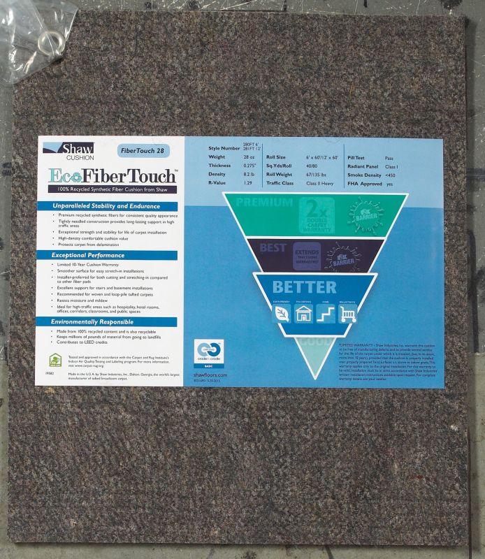 Philadelphia Commercial Eco Edge Cushion Fibertouch 28-12 Grey