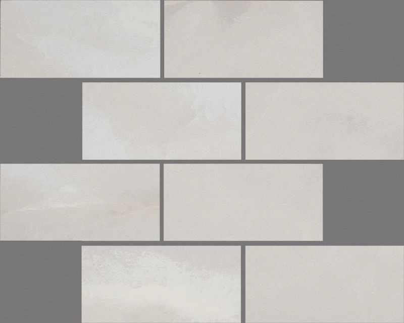 Shaw Floors Ceramic Solutions Gemstone Brick Mosaic Polished White