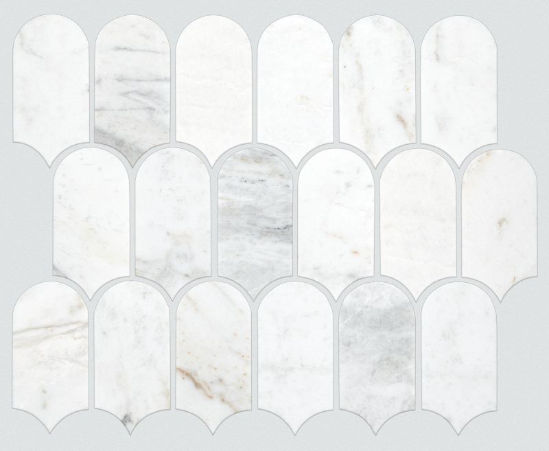 Shaw Floors Ceramic Solutions Chateau Cathedral Mosaic Cashmere White