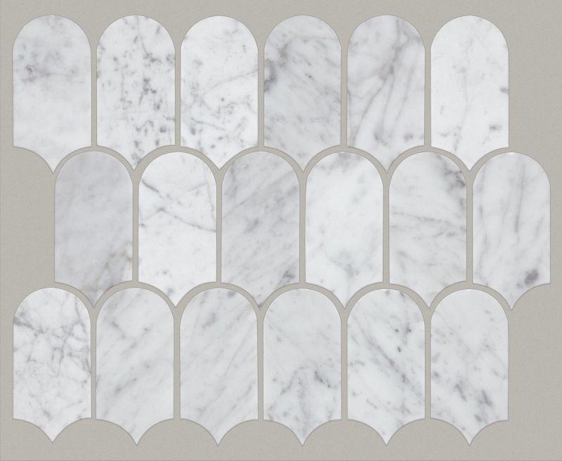 Shaw Floors Ceramic Solutions Chateau Cathedral Mosaic Bianco Carrara