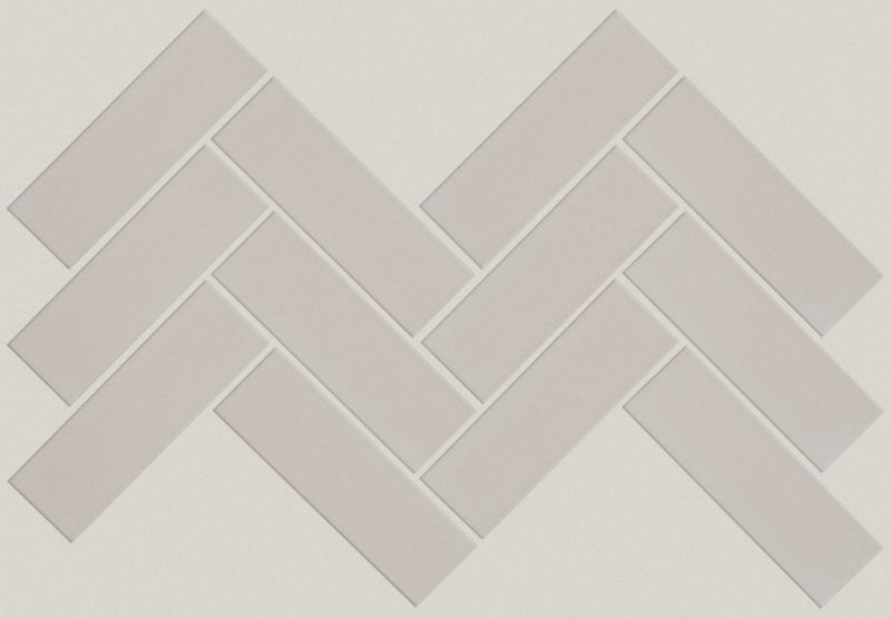 Shaw Floors Ceramic Solutions Grandeur Herringbone Gloss Warm Grey