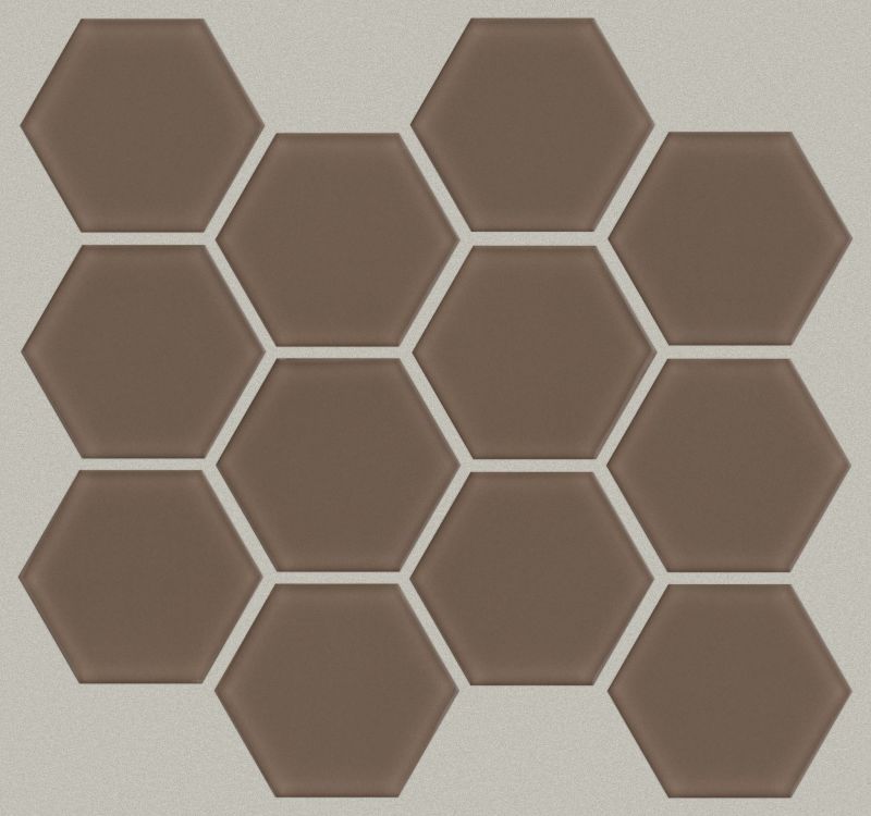 Shaw Floors Ceramic Solutions Ascendant 3" Hex Balanced Taupe