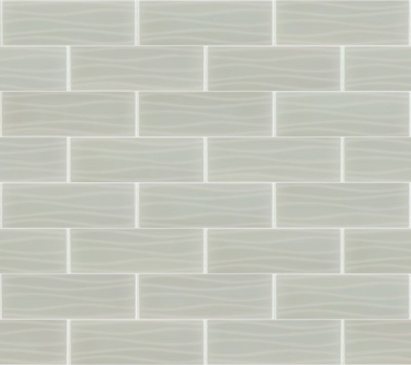 Shaw Floors Ceramic Solutions Cardinal 8x24 Wave Glass Mist