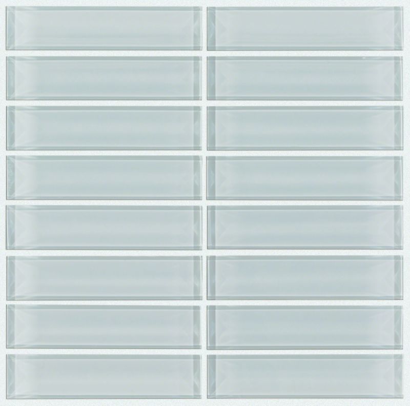 Shaw Floors Ceramic Solutions Cardinal Stacked Glass Mosaic Cloud