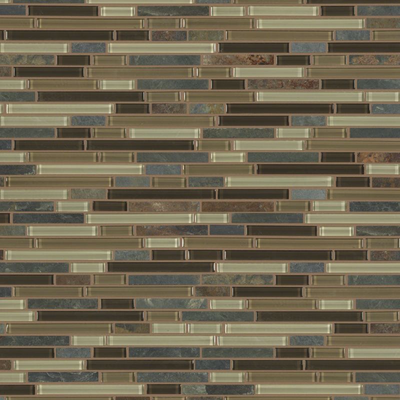 Shaw Floors Ceramic Solutions Awesome Mix Random Linear Mosa Amber Tea