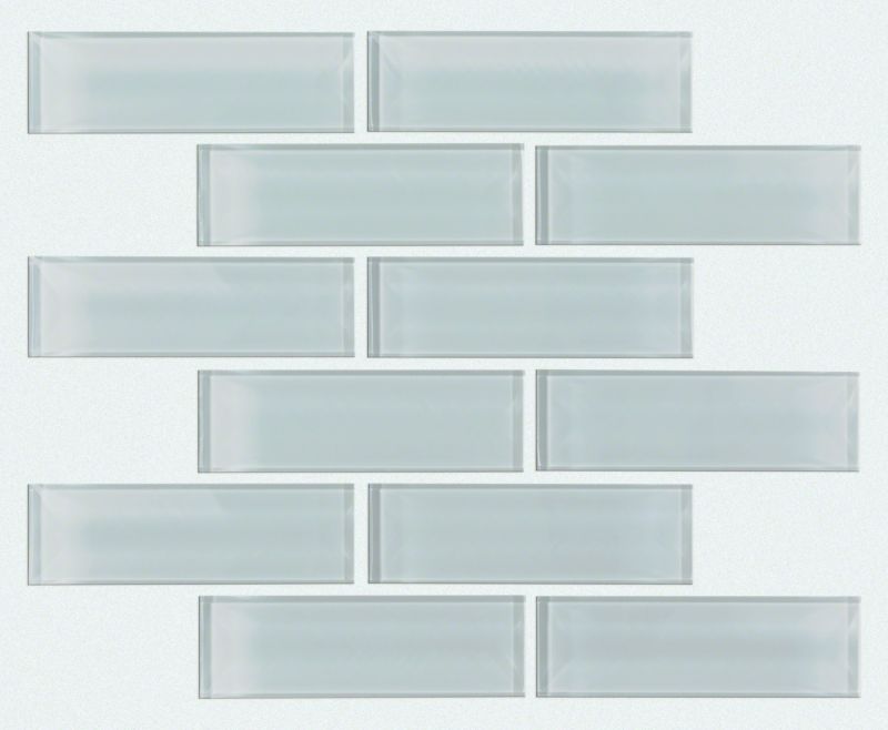 Shaw Floors Ceramic Solutions Cardinal Subway Glass Mosaic Cloud