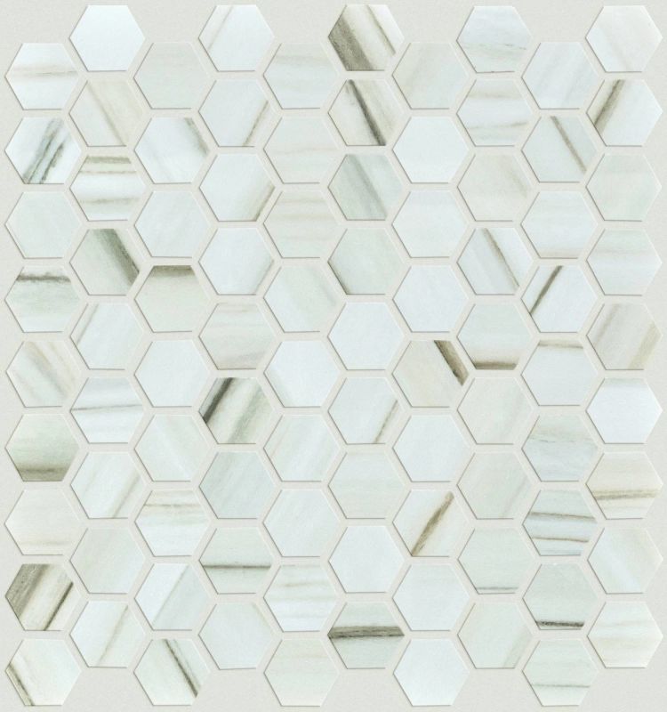 Shaw Floors Ceramic Solutions Casino Hex Mosaic Polish Zebrino