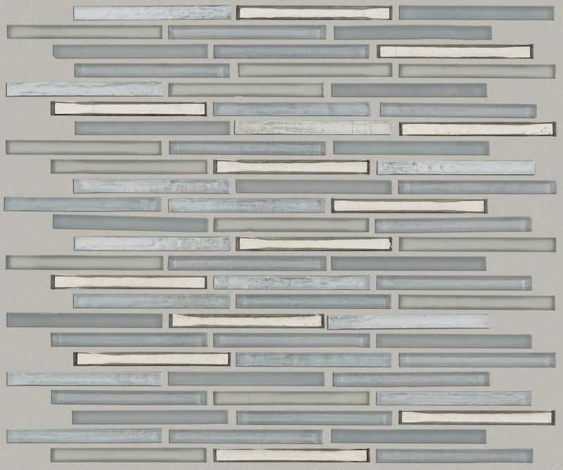 Shaw Floors Ceramic Solutions Molten Linear Glass Pewter