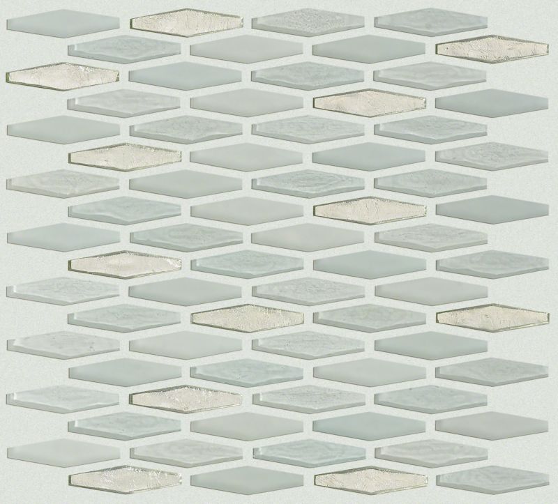 Shaw Floors Ceramic Solutions Molten Stretch Hexagon Glass Platinum