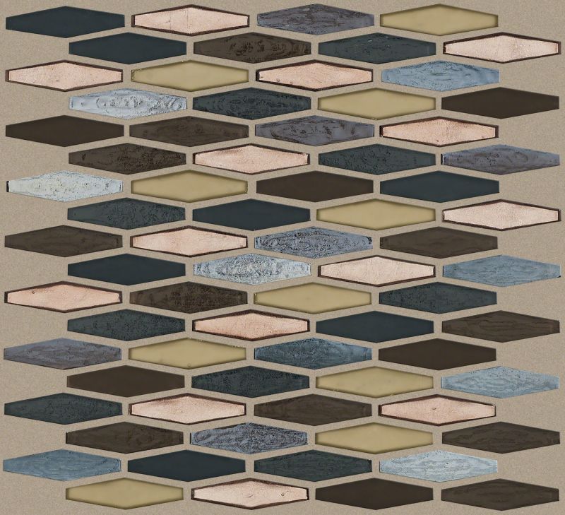 Shaw Floors Ceramic Solutions Molten Stretch Hexagon Glass Bronze
