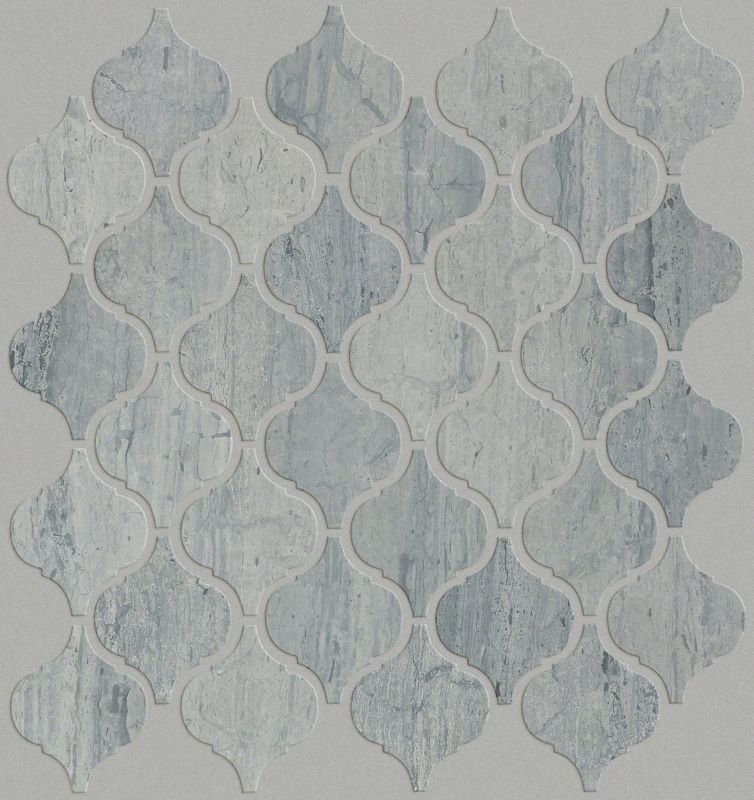Shaw Floors Ceramic Solutions Chateau Lantern Mosaic Blue Grigio