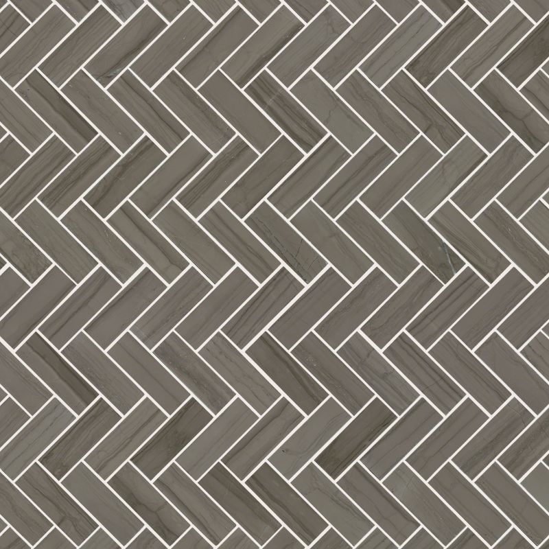 Shaw Floors Ceramic Solutions Chateau Herringbone Mosaic Urban Grey