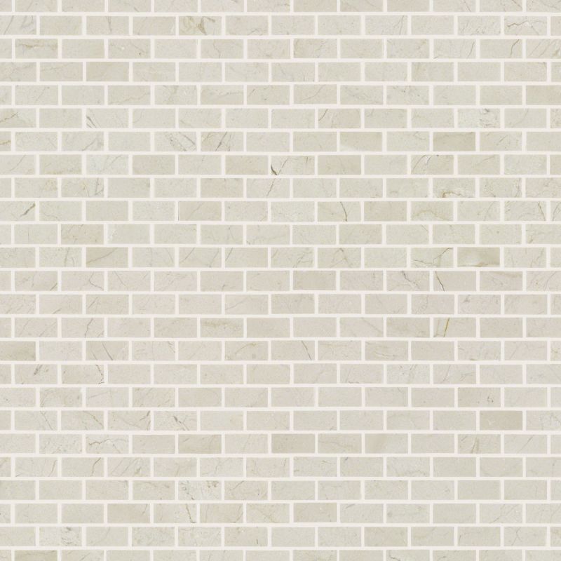Shaw Floors Ceramic Solutions Chateau Mini Brick Mosaic Crema Marfil