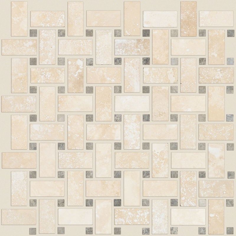 Shaw Floors Ceramic Solutions Boca Basketweave Mosaic Point Break