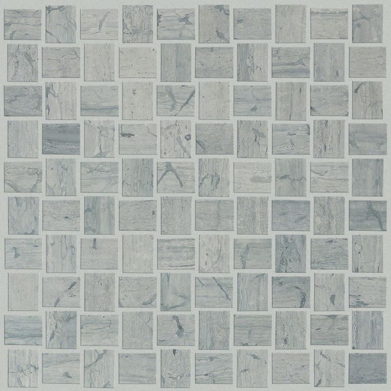 Shaw Floors SFA Pearl Basketweave Mosaic Blue Grigio