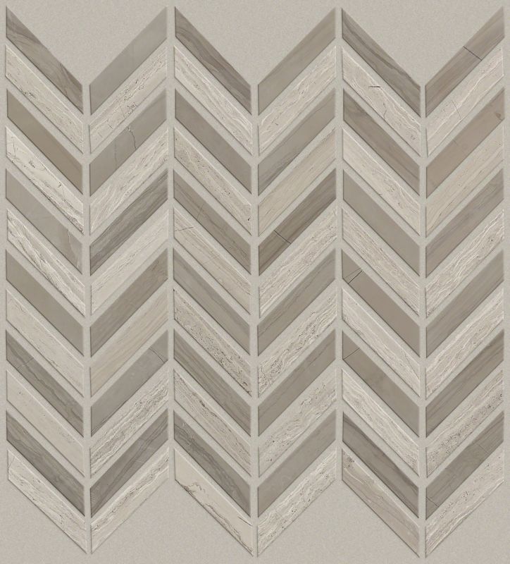 Shaw Floors SFA Pearl Chevron Mosaic Rockwood/Urban Grey