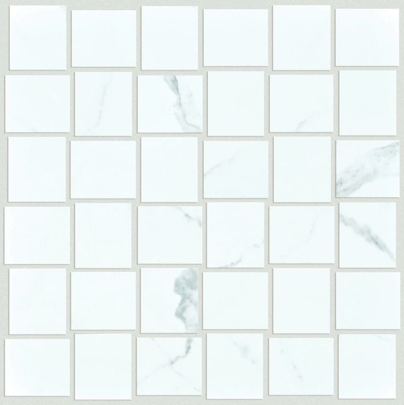 Shaw Floors SFA Vision Basketweave Mosaic Matt Statuario