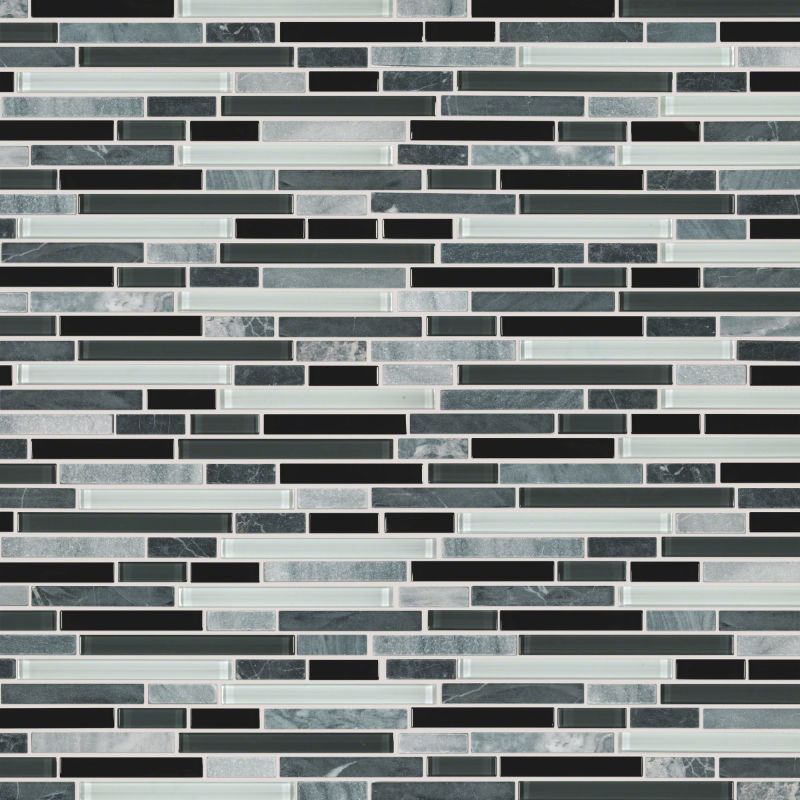 Shaw Floors SFA Marvelous Mix Linear Mosaic Midnight