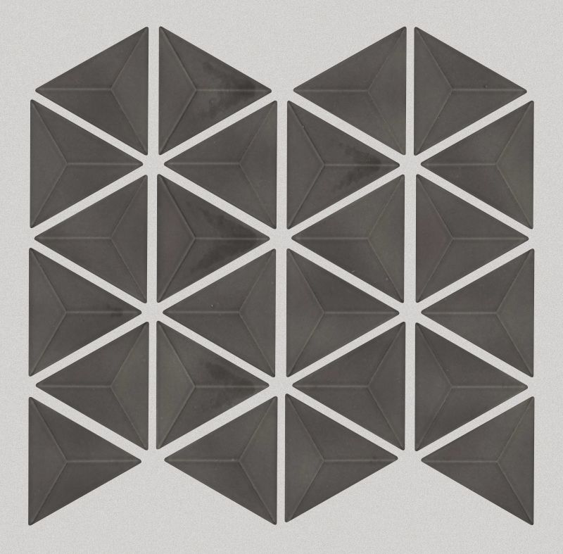Shaw Floors Home Fn Gold Ceramic Geoscapes Triangle Dark Grey