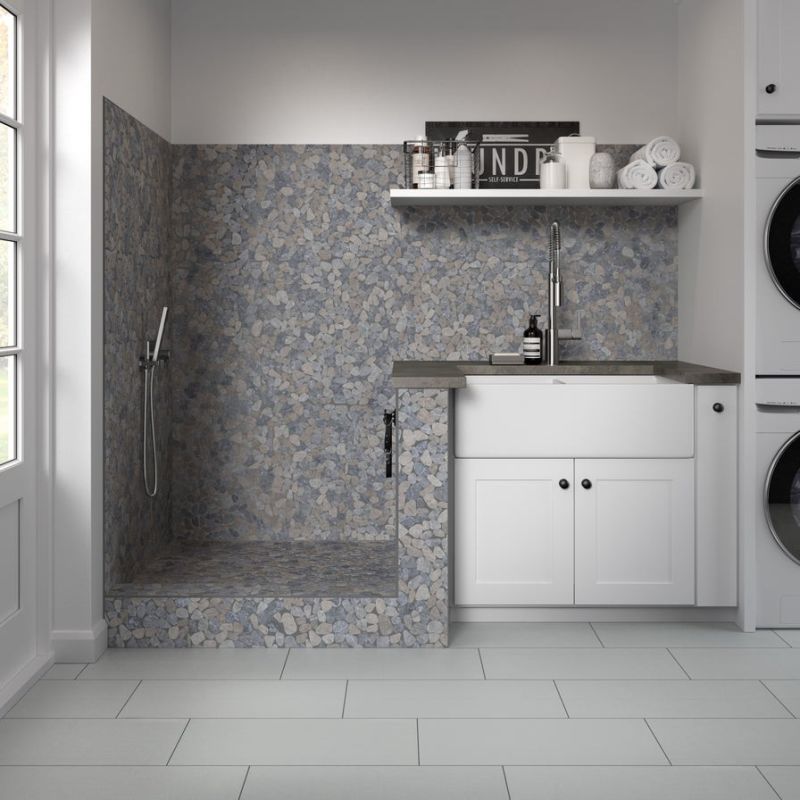 Emser Opuscar Pebble Dark Mosaic 12 in. X 12 in.