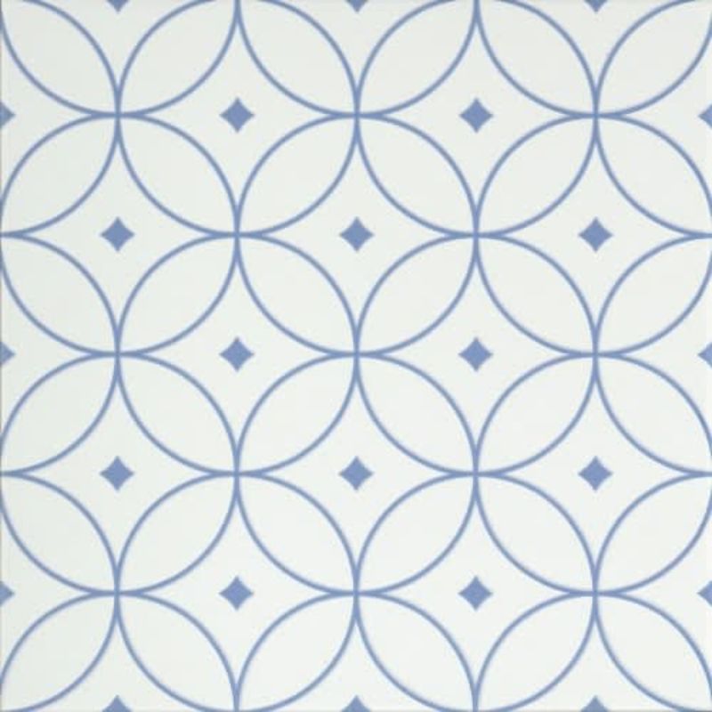 Emser Geometry Atom Blue 10" X 10"