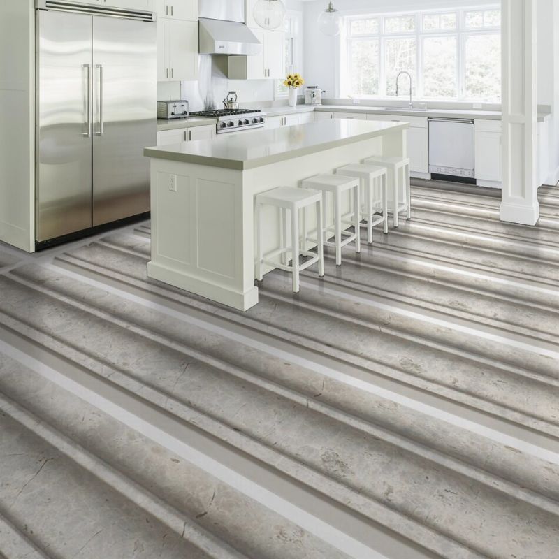 Shaw Floors Ceramic Solutions Boca Chair Rail Silver Sand