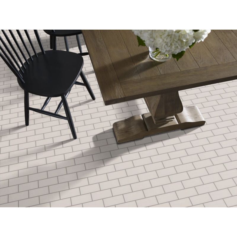 Shaw Floors Ceramic Solutions Elegance 3x6 Gloss Warm Grey