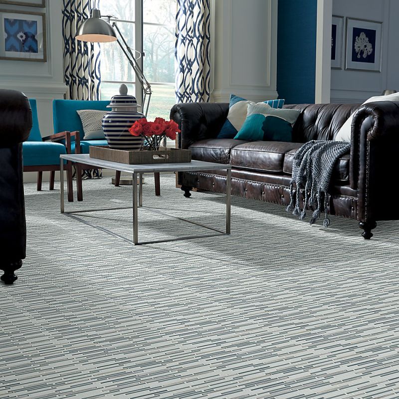 Shaw Floors Ceramic Solutions Molten Linear Glass Nickel
