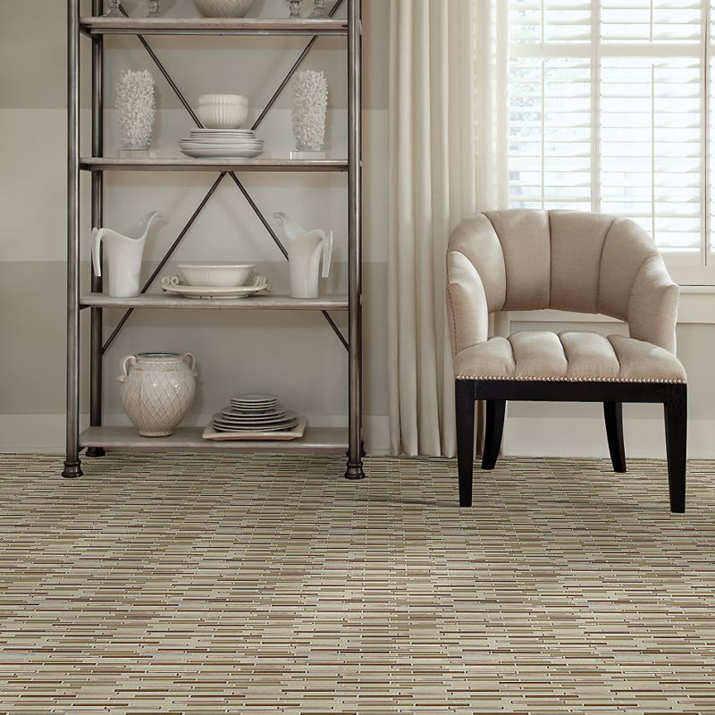 Shaw Floors Ceramic Solutions Molten Linear Glass Penny