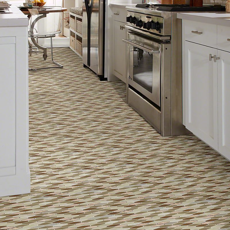 Shaw Floors Ceramic Solutions Molten Stretch Hexagon Glass Penny