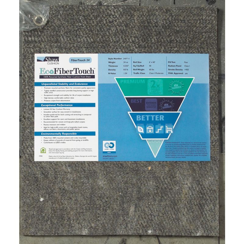 Philadelphia Commercial Eco Edge Cushion Fibertouch 24-6 Grey