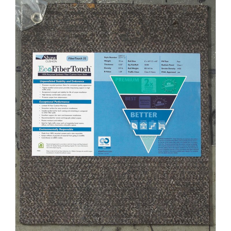 Philadelphia Commercial Eco Edge Cushion Fibertouch 32-12 Grey