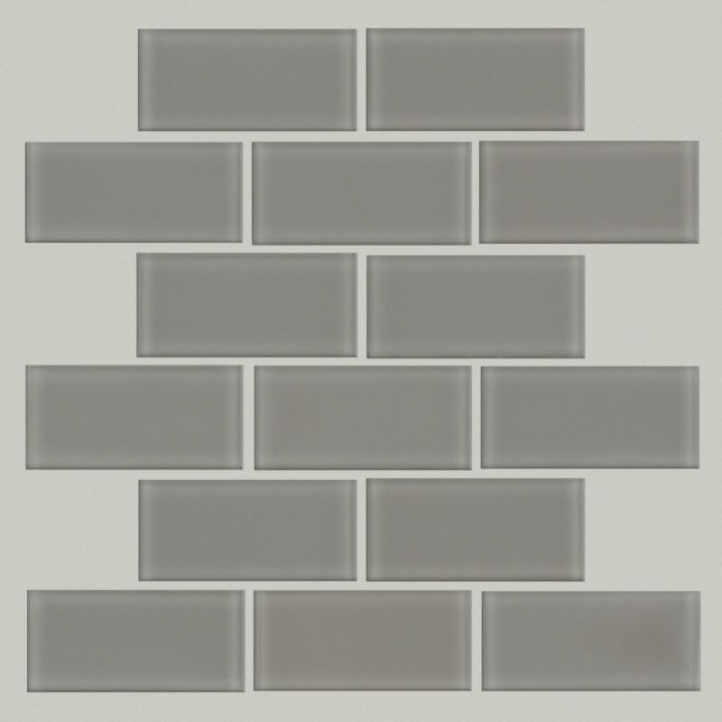 Shaw Floors Ceramic Solutions Ascendant 2x4 Mosaic Refined Grey